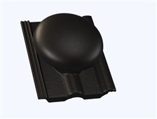 KMB BETA Elegant Taška betonová odvětrávací komplet Beta o 150 mm černá